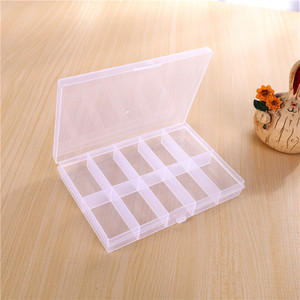 Transparent Plastic Jewelry Organizer Box 10 Compartment With Lid For Earrings And Small Accessories Storage - Product Image 4