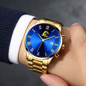 Ensemble de 4 montres à quartz pour homme, bracelet en acier inoxydable, idéal pour un cadeau - Product Image 6