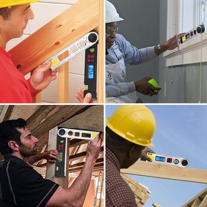 Độ Chính Xác Cao 0-200Mm Kỹ Thuật Số Máy Đo Độ Nghiêng Góc Finder Thước Đo Góc Với Màn Hình LCD Hiển Thị Cho Chế Biến Gỗ Xây Dựng - Product Image 2