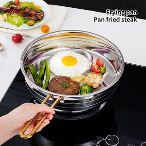 스테인리스 스틸 조리기구 5 종 세트, 16cm 우유 냄비 + 22cm 수프 냄비 + 26cm 프라이팬 - Product Image 3