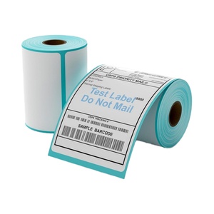 Papier d'étiquette thermique direct personnalisé blanc vierge imperméable de marque UNIFON en gros, rouleau auto-adhésif pour - Product Image 1