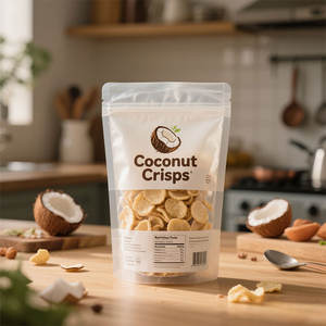 कस्टम चॉकलेट बिस्कुट चिप्स नारियल फ्लेक्स प्लास्टिक पैकिंग जिपर बैग विदेशी स्नैक्स केले नारियल आलू चिप्स मैलर बैग - Product Image 3