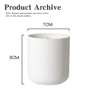 北欧風のユニークな陶器製容器に入ったオーガニックソイワックスとエッセンシャルオイルを使用した手作りアロマキャンドル - Product Image 4