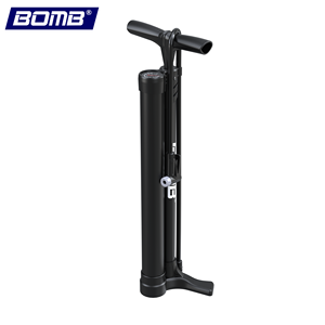 Bomba de Bicicleta de Alta Presión BOMB, Montada en el Suelo, Rango de Presión de 130-160 PSI y Manómetro para Bicicletas con Neumáticos Sin Cámara - Product Image 1