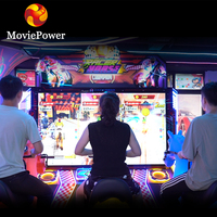 Machine de jeu vidéo d'arcade à monnayeur pour parc d'attractions, à deux places, avec simulateur de course de chevaux et de tir
