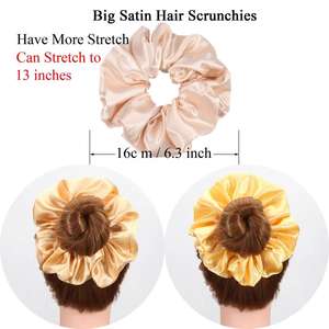 थोक आकार में साटिन बाल महिलाओं के लिए लोगो के साथ निजी लेबल जंबो स्क्रू - Product Image 5