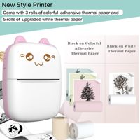Stiker kartu genggam cerdas nirkabel Mini, Stiker kartu genggam Mini nirkabel, Printer ramah saku kecil termal portabel, Label Bluetooth tanpa tinta