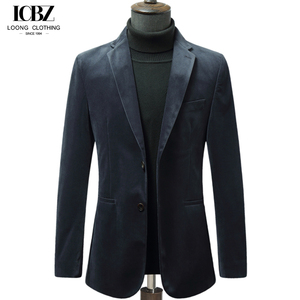 Costume d'affaires haut de gamme pour <span class=keywords><strong>homme</strong></span> avec boutons en corne, veste décontractée en <span class=keywords><strong>velours</strong></span> à fines rayures, <span class=keywords><strong>blazer</strong></span> en <span class=keywords><strong>velours</strong></span> côtelé simple - Product Image 1