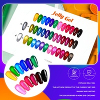 JTING Nouvelle Tendance 12 Couleurs Gelée Translucide Néon pour Nail Art UV/LED – Fournisseur d'Ongles OEM Personnalisable avec Étiquette Privée Gratuite