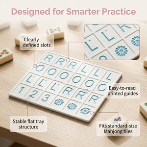 Plateau d'entraînement individuel de Mahjong américain, aide à la stratégie Charleston - Product Image 3