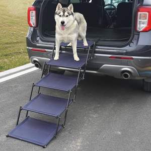 Canbopet Metalen Huisdier Klimladder Opvouwbare Draagbare Hond Ladder Outdoor Auto Hond Trappen Voor <span class=keywords><strong>Suv</strong></span> - Product Image 1