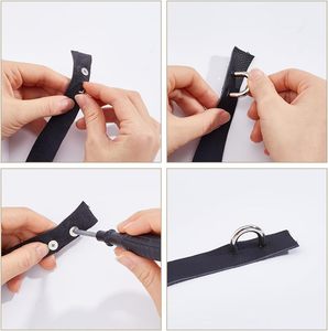 Juego de hebillas de aleación con anillo en D y tornillos para correas de cuero, fabricación de bolsos, herrajes para bolsos, colores surtidos, puente arqueado - Product Image 4