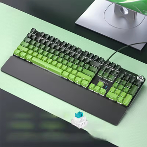 Handheld Real Mechanical Keyboard Wired E Sports Game Colorful Gradient Ribbon Knob Side Engraved <b>Key</b> - Product Image 2