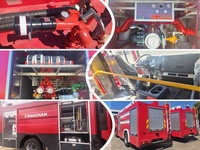 Camion de pompiers pour parcs industriels, stations de pompiers, usines pétrochimiques, dépôts de pétrole, aéroports, ports, parcs industriels