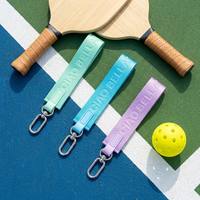 Sangle de poignet courte en polyester et nylon tissé BSBH, détachable, avec porte-clés et clip métallique, logo personnalisé