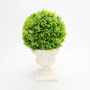 Home Artificial Topiary Tree Exquisite Decorative Plastic Green Plant Boxwood Ball