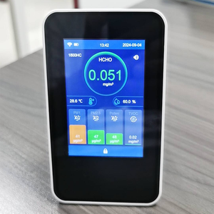 데스크탑 투야 와이파이 터치 스크린 PM1/PM2.5/PM10/TVOC/RH/TEMP/<span class=keywords><strong>CO2</strong></span>/포름 알데히드 가스 감지기 실내 공기질 <span class=keywords><strong>co2</strong></span> 미터 모니터 - Product Image 4
