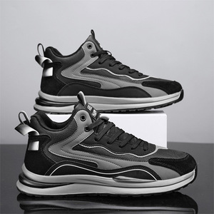 Zapatos de estilo casual para hombre, de cuero, impermeables, deportivos, con parte superior sintética y suela de goma. - Product Image 1