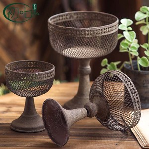 Maceta Alta de Hierro Forjado Estilo Europeo, Diseño Vintage, para Escritorio, Uso en Interiores, Transpirable - Product Image 3