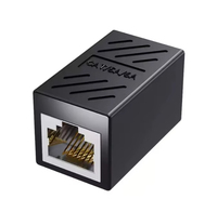 SAIBANGZI 2 pièces Adaptateur d'extension de câble Ethernet RJ45 Femelle-Femelle en ABS