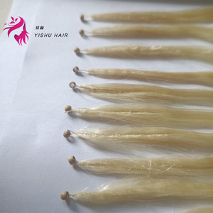 8D lông tip Trinh Nữ tóc con người mở rộng vòng Nano vòng lặp tự nhiên sóng đầy đủ lớp biểu bì máy đôi sợi ngang - Product Image 5