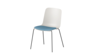 Chaise de bureau roulante sans accoudoirs avec roulettes, chaise de formation à coque en plastique avec siège en tissu