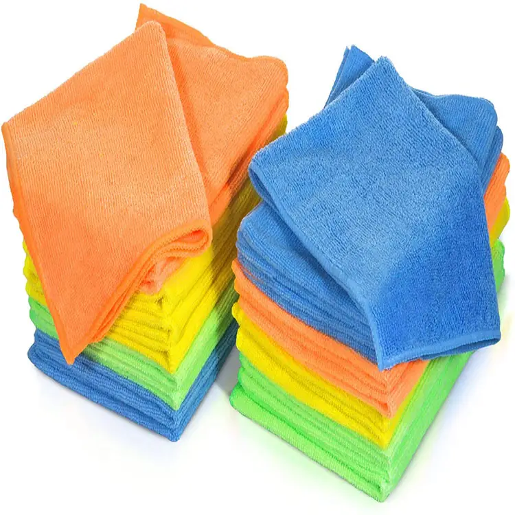 40x40 थोक रंगीन कार का ब्यौरा 100% Microfiber माइक्रो फाइबर कपड़ा सफाई Microfiber तौलिये