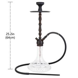 2024 lujo estilo árabe punto grande pintura horneada aleación de aluminio Hookah elegante nuevo lujo Hookah con Base de hebilla - Product Image 3