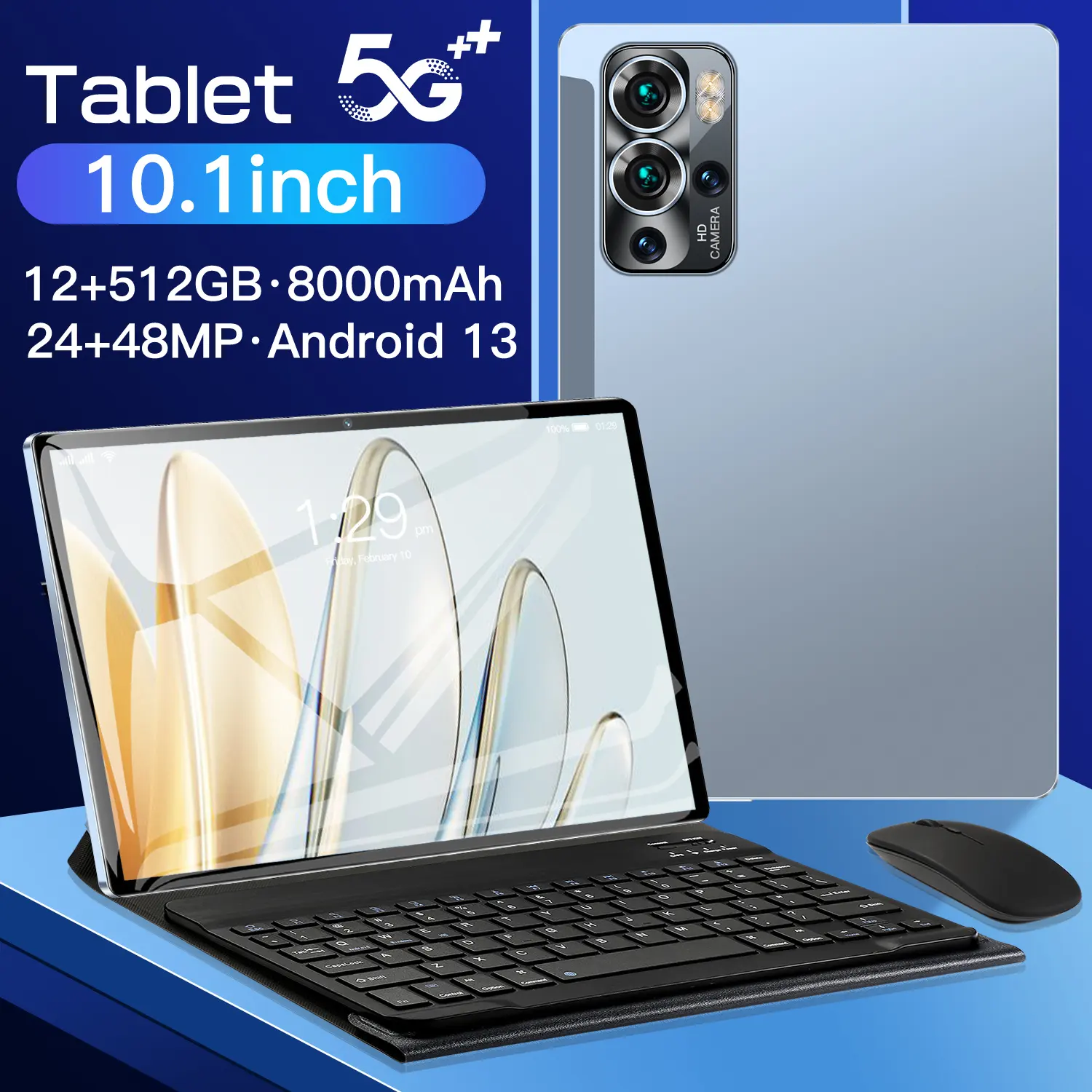 10.1 inç tabletler büyük depolama unlocked 5G WiFi 4G LTE ile yüksek kalite sıcak satış tablet Pc