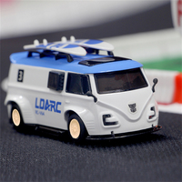 Voiture télécommandée miniature LDARC V64 Desktop Mini Van 1:64, véhicule électrique entièrement proportionnel pour le divertissement familial