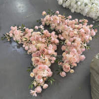 Composition florale artificielle en soie pour coins, décoration d'arche de mariage, toile de fond, fleurs d'angle de scène pour événements et fêtes