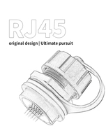 Connecteur femelle étanche Lshitech 8P8C RJ45 à passage direct, adaptateur Ethernet industriel pour communication de données haute vitesse