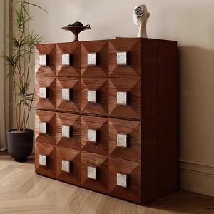Solid Wood Combination Cabinet With Drawers <b>TV</b> <b>Stand</b> Storage Bedroom Furniture - Product Image 2
