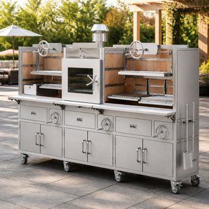 <span class=keywords><strong>Parrilla</strong></span> Argentina Profesional de Acero Inoxidable de 3 Metros, <span class=keywords><strong>Parrilla</strong></span> Comercial <span class=keywords><strong>Uruguaya</strong></span>, Horno Asador, <span class=keywords><strong>Parrilla</strong></span> de Carbón para Restaurantes - Product Image 5