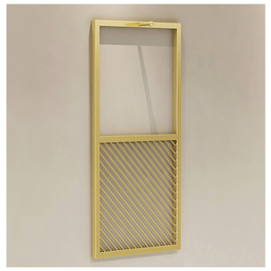 Luxe moderne Mur de Détail De Magasin de Vêtements <span class=keywords><strong>Femme</strong></span> Vêtements En Or Présentoir Mural - Product Image 6
