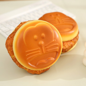 Jouet anti-stress en mousse PU à rebond lent, hamburger simulé à trois niveaux, jouet à presser, vente chaude, logo personnalisé - Product Image 4