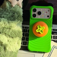 Nouvelle coque de téléphone portable Boyang pour 17 Pro Max, design uni, magnétique liquide, bleu menthe, protection anti-chute aux quatre coins, peinte