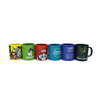 Mug en céramique 11 oz avec revêtement de sublimation par transfert thermique, motif bicolore, vierge, pour cadeaux promotionnels de fêtes - Design créatif et tendance