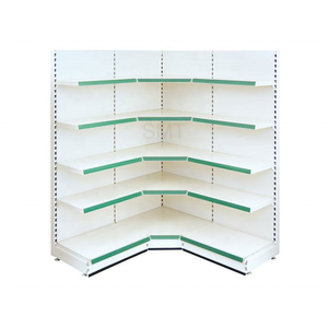 Étagères métalliques robustes à double face pour supermarché, capacité de 120 kg, pour magasin de proximité et pharmacie - Product Image 1