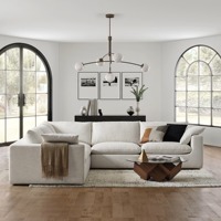 Canapé-lit modulaire en tissu de style européen avec un design moderne, éponge haute densité pour appartement, villa, école et salon
