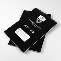 Bloc-notes personnalisé imprimé en usine en Chine, papier couché, papier offset avec reliure spirale, taille et logo personnalisés pour l'école et le bureau