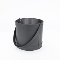 Boîtes de rangement et de présentation rondes en cuir Tondo pour fleurs, emballage cadeau, mariage, fête, décoration intérieure, boîtes pour fleuristes, arrangements floraux