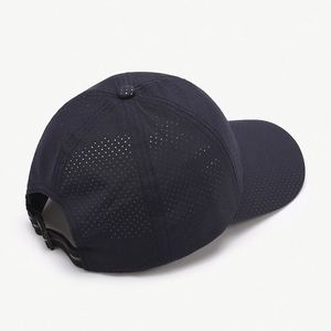 Casquette de sport d'été en gros Sunhat couleur unie trou net 6 panneaux respirant imperméable casquette de baseball - Product Image 5