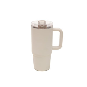 2026 Luxury 20oz Tumbler with Handle Wholesale Custom Logo Stainless Steel Vacuum Insulated Travel Mug Car <b>Coffee</b> Cup with Straw - Product Image 2