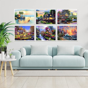 Kit <span class=keywords><strong>de</strong></span> pintura <span class=keywords><strong>de</strong></span> diamantes 5d, cuadro <span class=keywords><strong>de</strong></span> paisaje <span class=keywords><strong>de</strong></span> cascada, <span class=keywords><strong>punto</strong></span> <span class=keywords><strong>de</strong></span> cruz, bordado <span class=keywords><strong>de</strong></span> diamantes <span class=keywords><strong>de</strong></span> imitación 3d, decoración <span class=keywords><strong>de</strong></span> lienzo abstracto moderno - Product Image 2