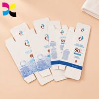 Boîte personnalisée haut de gamme pour nettoyant visage, emballage de soins de la peau, carton pliable imprimé, vente en gros, expédition rapide, logo personnalisé