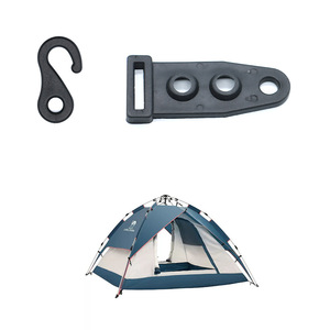 Hebilla de esquina para tienda de campaña Kjm, cierre de plástico de doble ojo B101 de 22 mm para accesorios de postes de tienda de campaña - Product Image 3