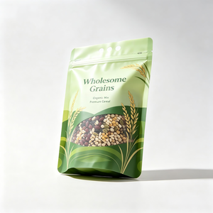 Wholesome Grains Organic Mix Premium Cereal Stand Up <b>Pouch</b> Zipper Top Resealable Food Grade Packaging - Product Image 6
