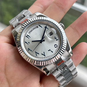 Reloj Mecánico Automático de Lujo para Hombre con Números Arábigos, Doble Calendario, Correa de Acero Inoxidable, Personalización de Logotipo - Product Image 6