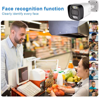Caméra de sécurité Ikevision avec détection faciale, PoE, IA, reconnaissance humaine et de véhicules, LPR, WDR, 5MP, boîtier ABS, étanche, détection de mouvement, CCTV